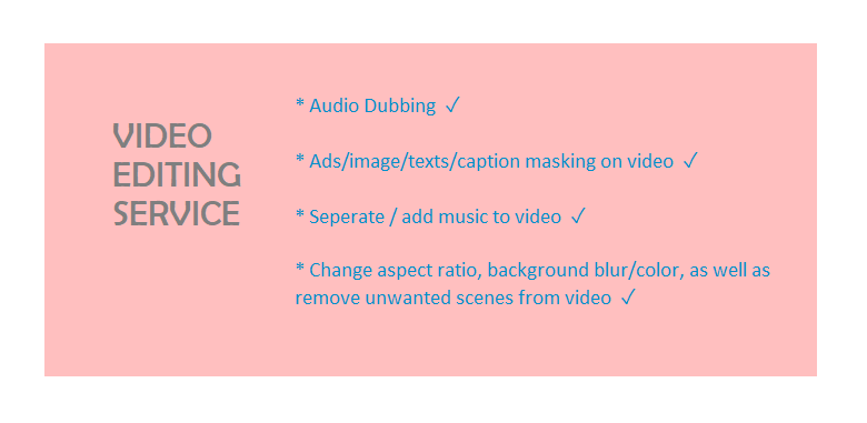 Video Editing Plan